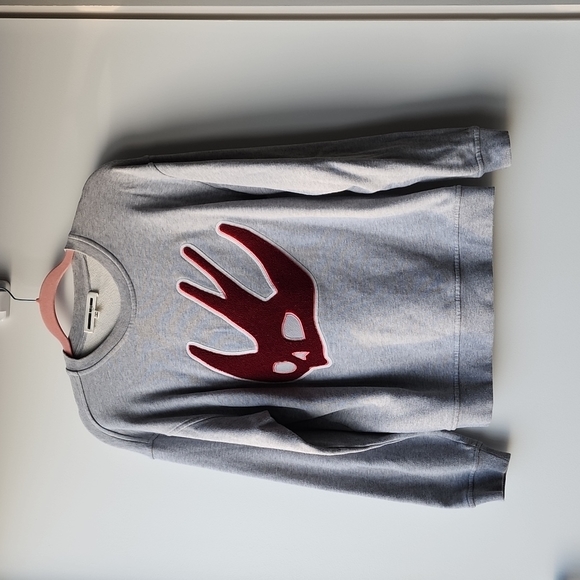 McQ by Alexander McQueen Tops - MCQ Alexander McQueen Swallow Applique Sweatshirt